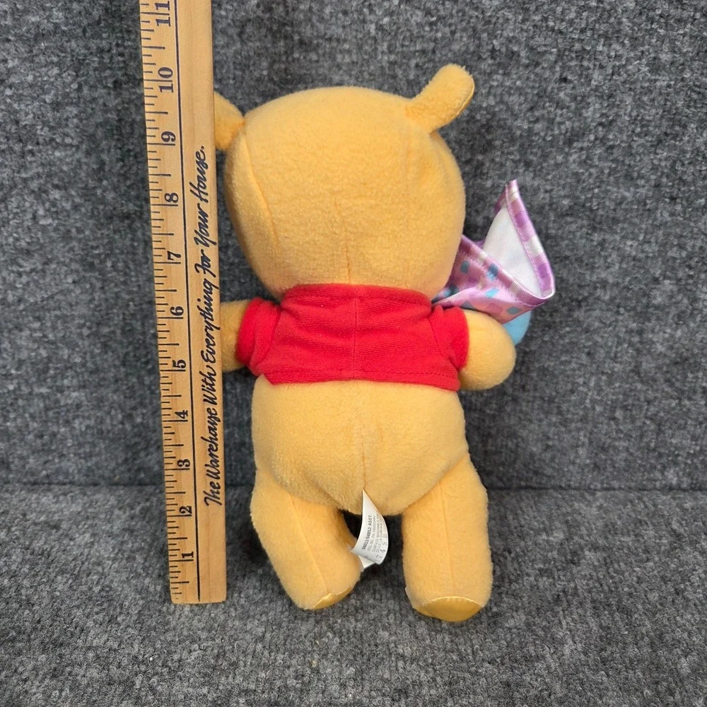 Vintage 2005 Fisher Price Winnie The Pooh Disney Rattle Baby Plush Blanket Lovey